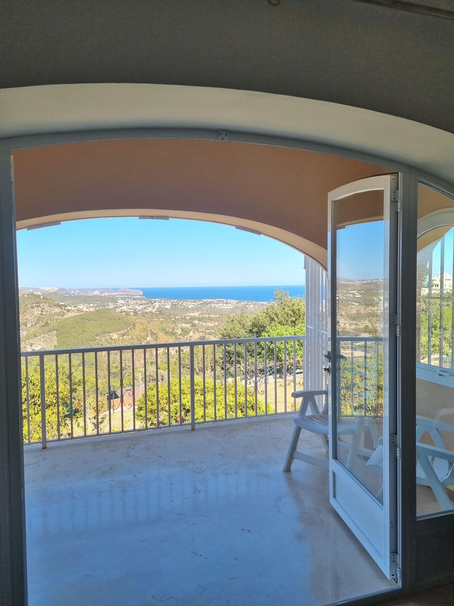 Balcony of House or chalet for sale in Benissa  with Air Conditioner and Swimming Pool