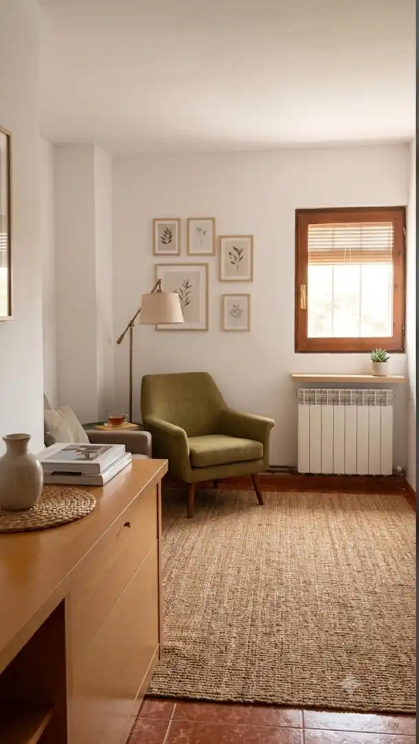 Sala de estar de Finca rústica en venta en Baños de Ebro / Mañueta con Calefacción, Trastero y Amueblado