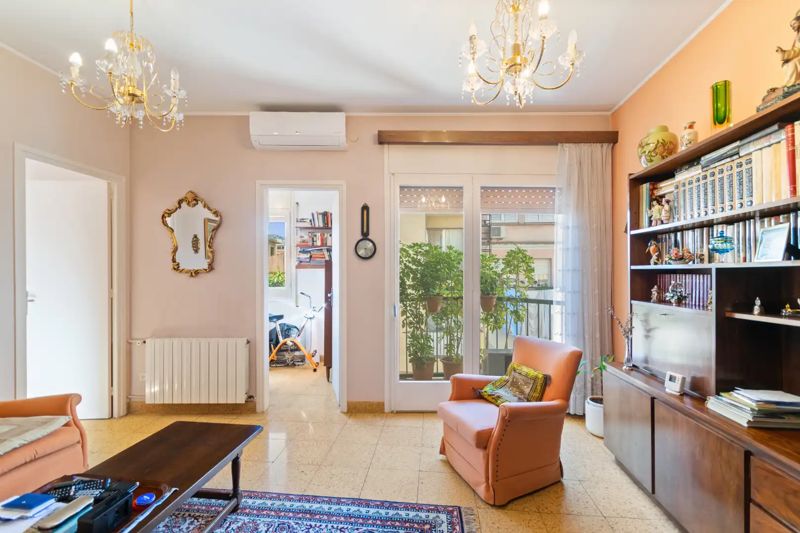 Living room of Flat for sale in Barcelona  with Heating, Terrace and Balcony