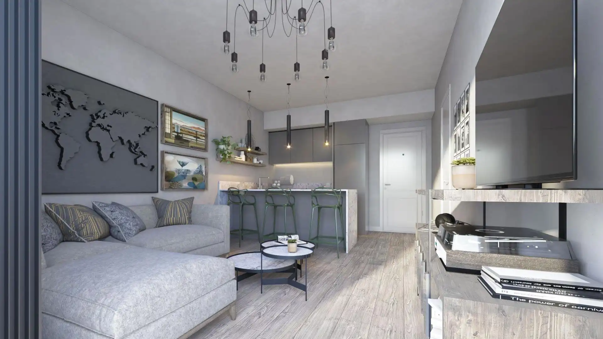 Sala de estar de Apartamento en venta en Mijas con Aire acondicionado, Calefacción y Jardín privado