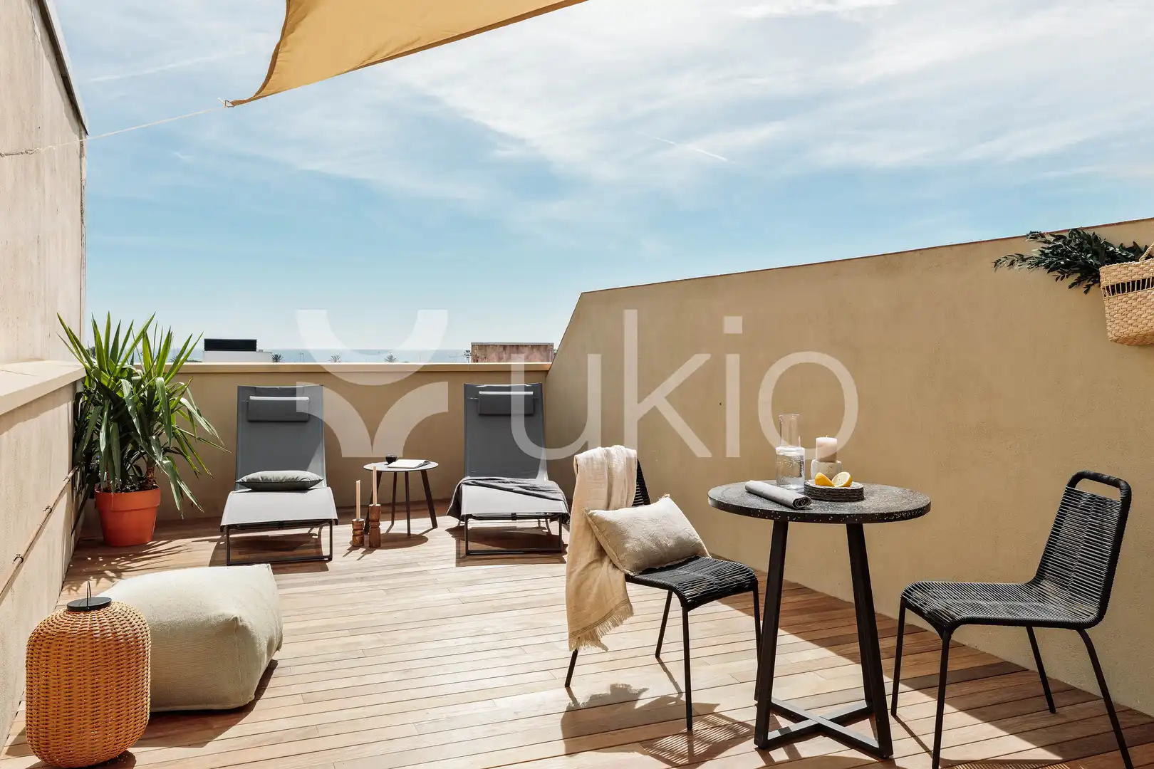 Terrace of Apartments for rent in Barcelona  with Air Conditioner, Heating and Terrace