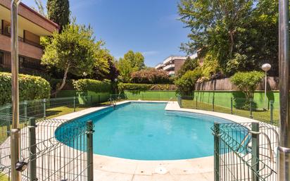 Swimming pool of Flat for sale in  Madrid Capital  with Air Conditioner, Terrace and Balcony