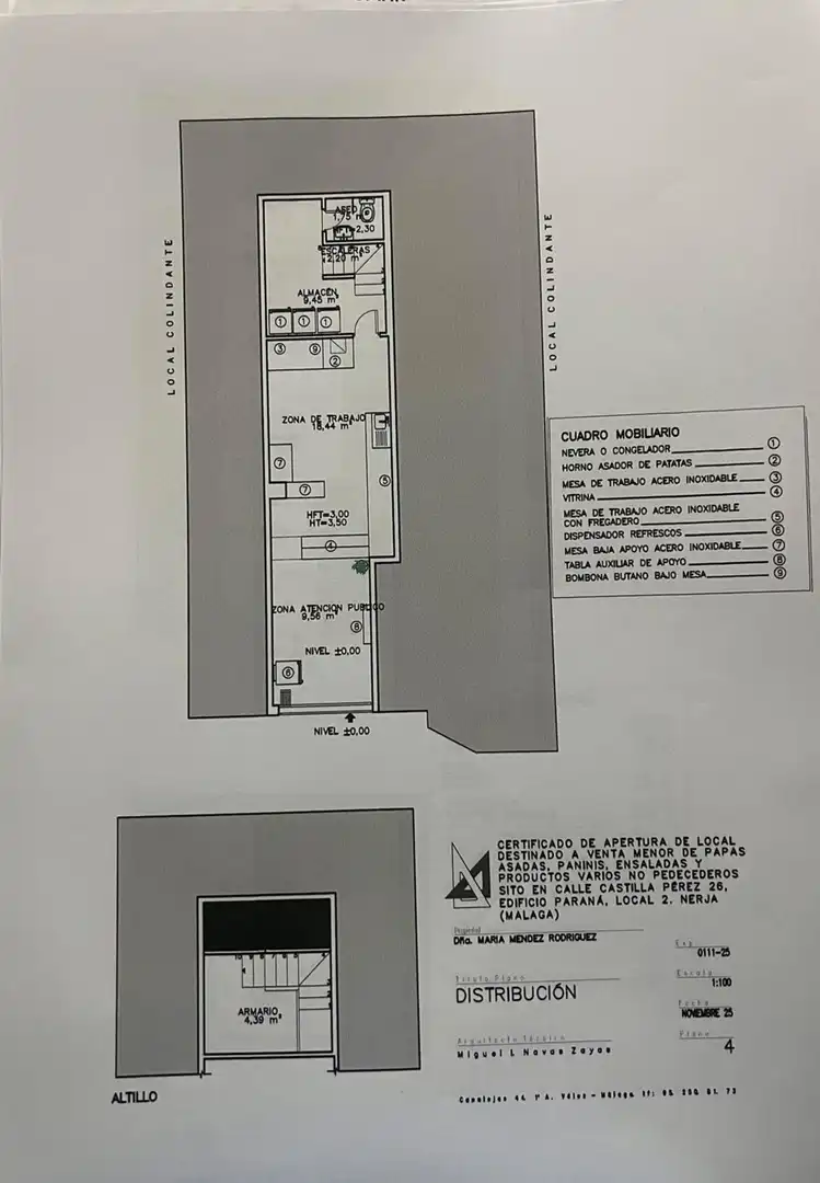 Oficina de alquiler en Nerja