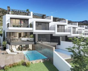 Exterior view of Single-family semi-detached for sale in Nerja  with Air Conditioner, Private garden and Swimming Pool