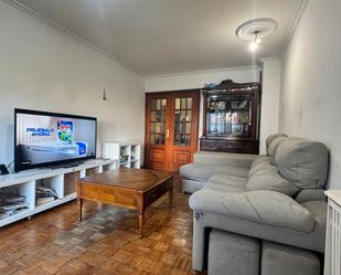 Living room of Flat for sale in Pontevedra Capital   with Heating, Terrace and Furnished