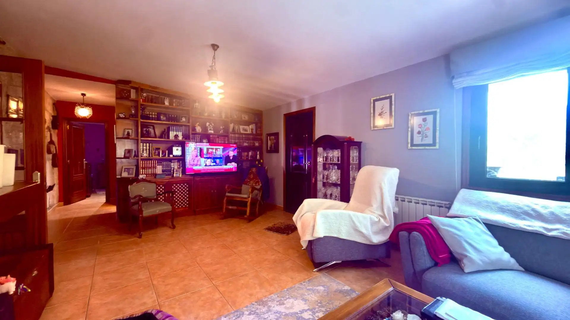 Living room of Houses for sale in Esgos  with Private garden, Parquet flooring and Furnished
