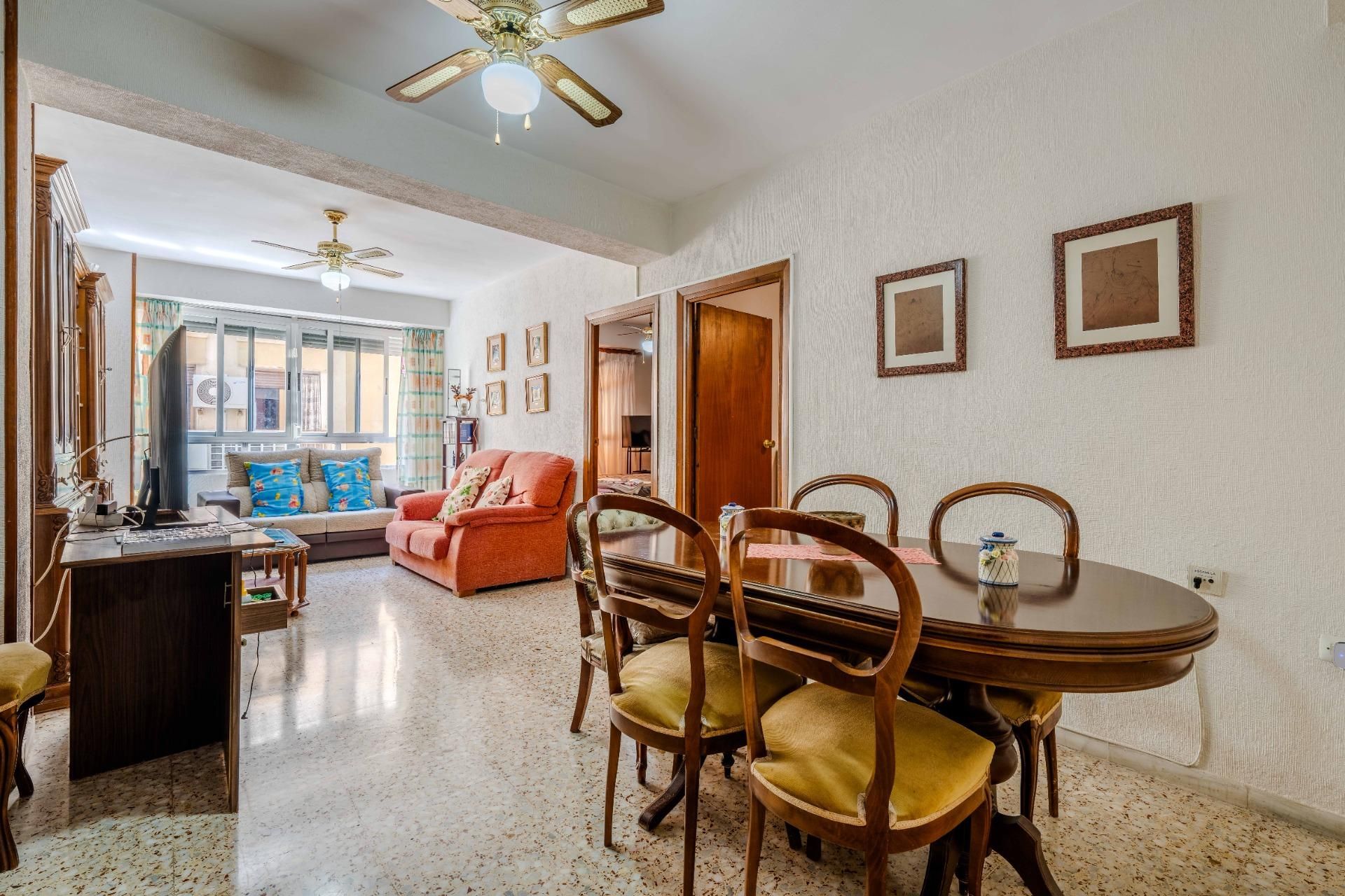 Dining room of Flat for sale in  Almería Capital  with Air Conditioner