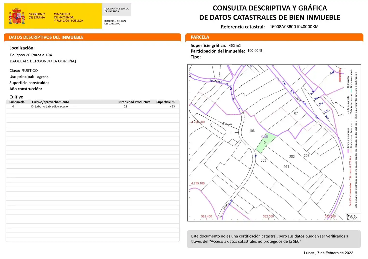 Terreny residencial en venda a Bergondo, imagen 4