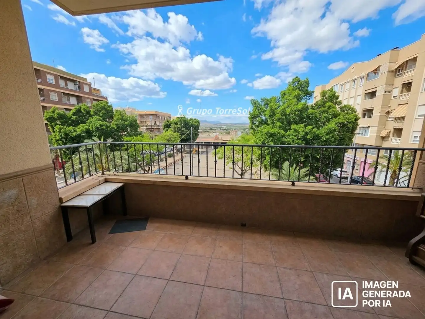 Vista exterior de Piso en venta en Elche / Elx con Aire acondicionado, Calefacción y Terraza