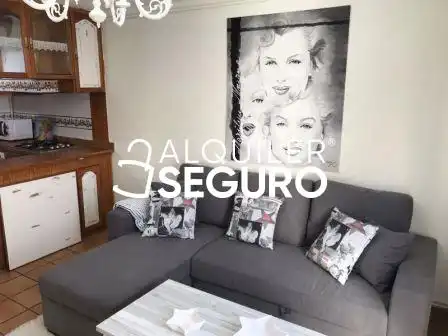 Sala de estar de Piso de alquiler en Vitoria - Gasteiz con Calefacción y Amueblado