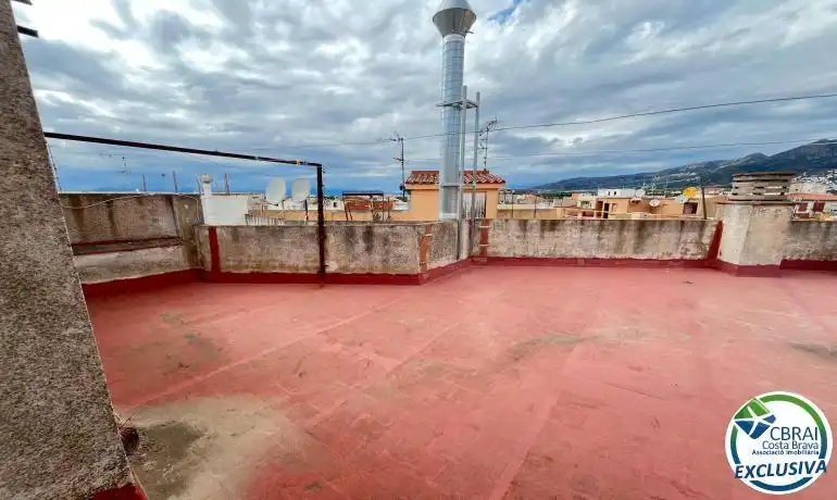 Terrace of Flat for sale in Roses  with Heating, Terrace and Furnished