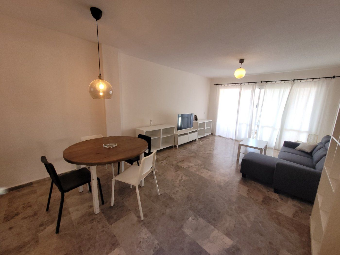 Sala d'estar de Pis de lloguer en Málaga Capital amb Terrassa
