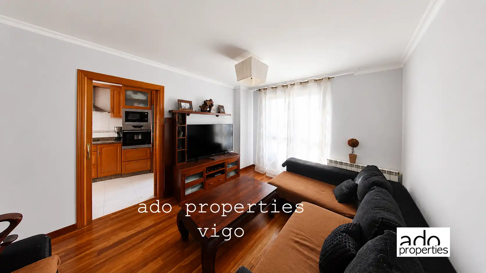Wohnzimmer von Wohnung zum Verkauf in Redondela mit Heizung, Parkett und Möbliert