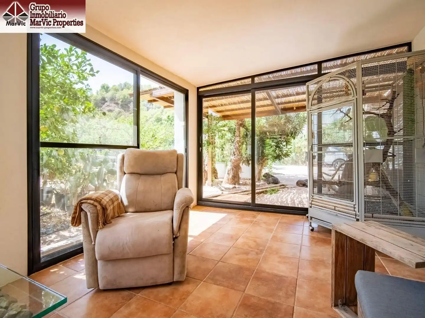 Terrassa de Apartament en venda en Callosa d'en Sarrià amb Aire condicionat, Jardí privat i Moblat