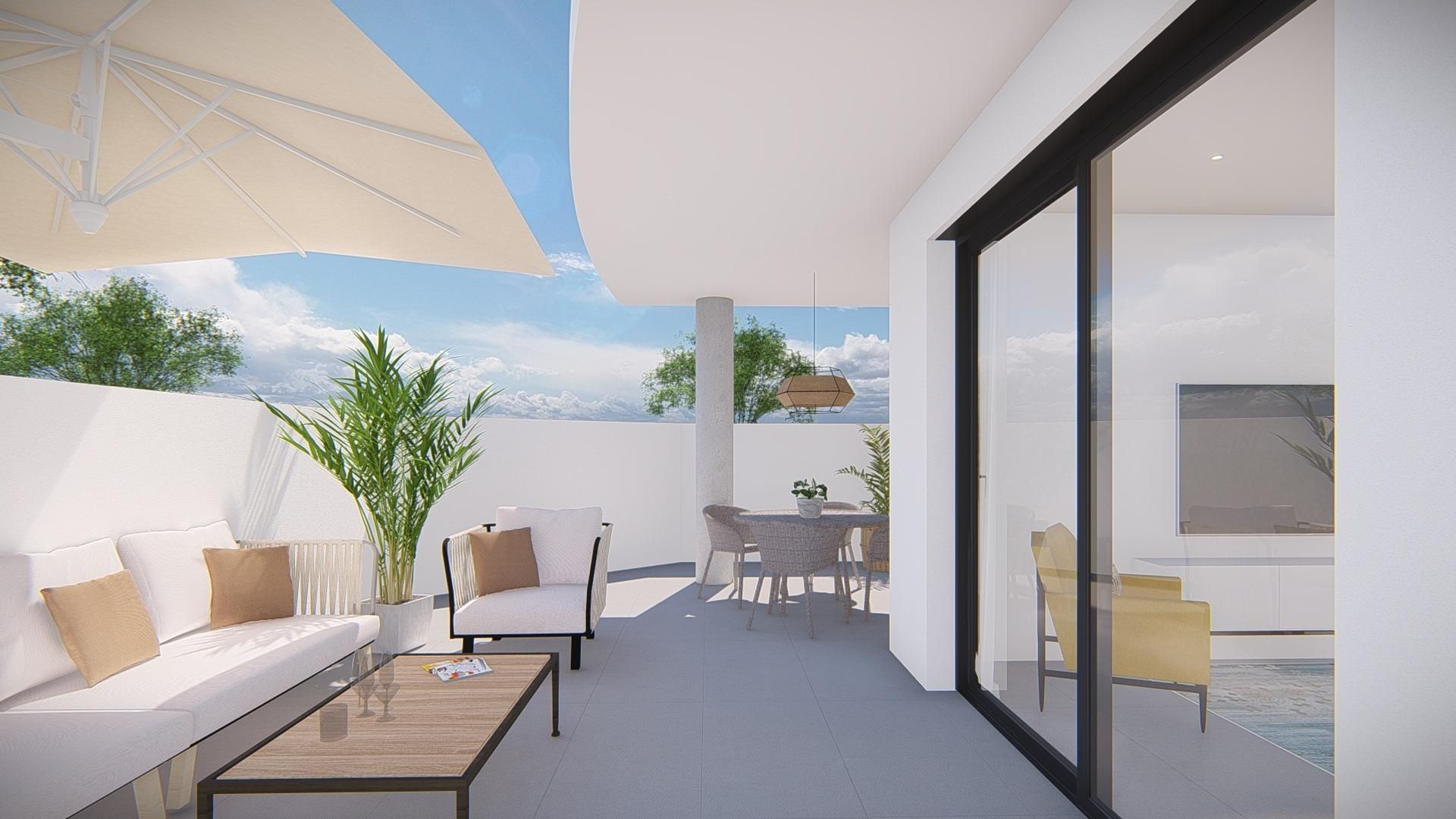 Terrace of Flat for sale in Villajoyosa / La Vila Joiosa  with Heating, Terrace and Community pool