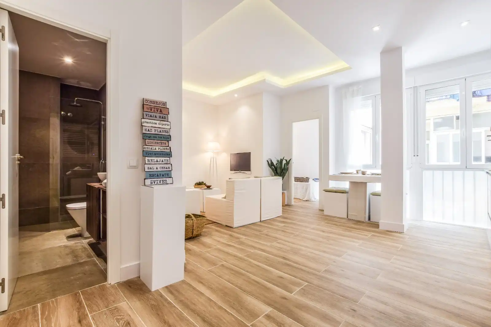 Sala de estar de Piso de alquiler en Madrid con Calefacción