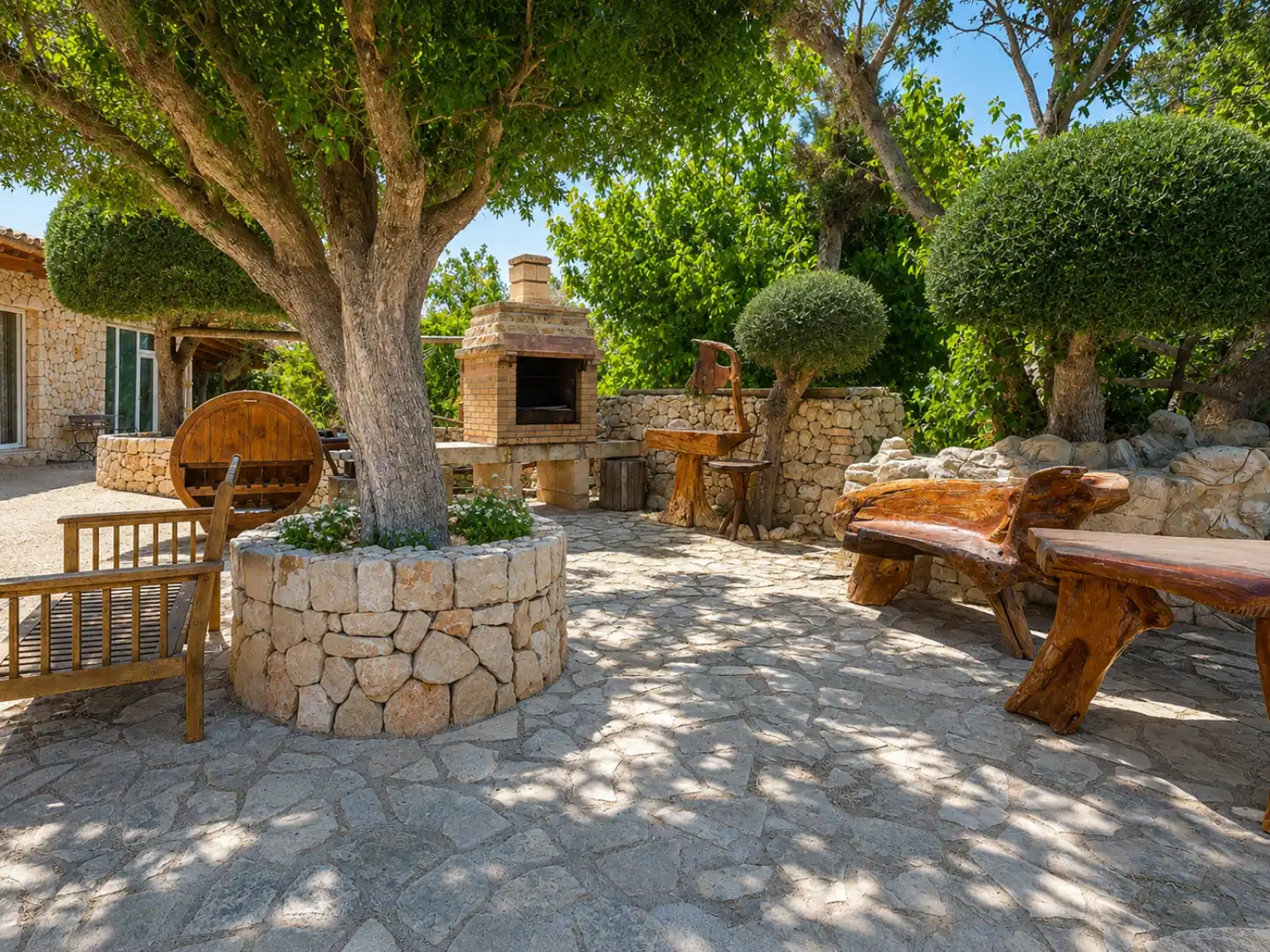Terrasse von Haus oder Chalet zur Miete in Porreres mit Klimaanlage, Heizung und Terrasse