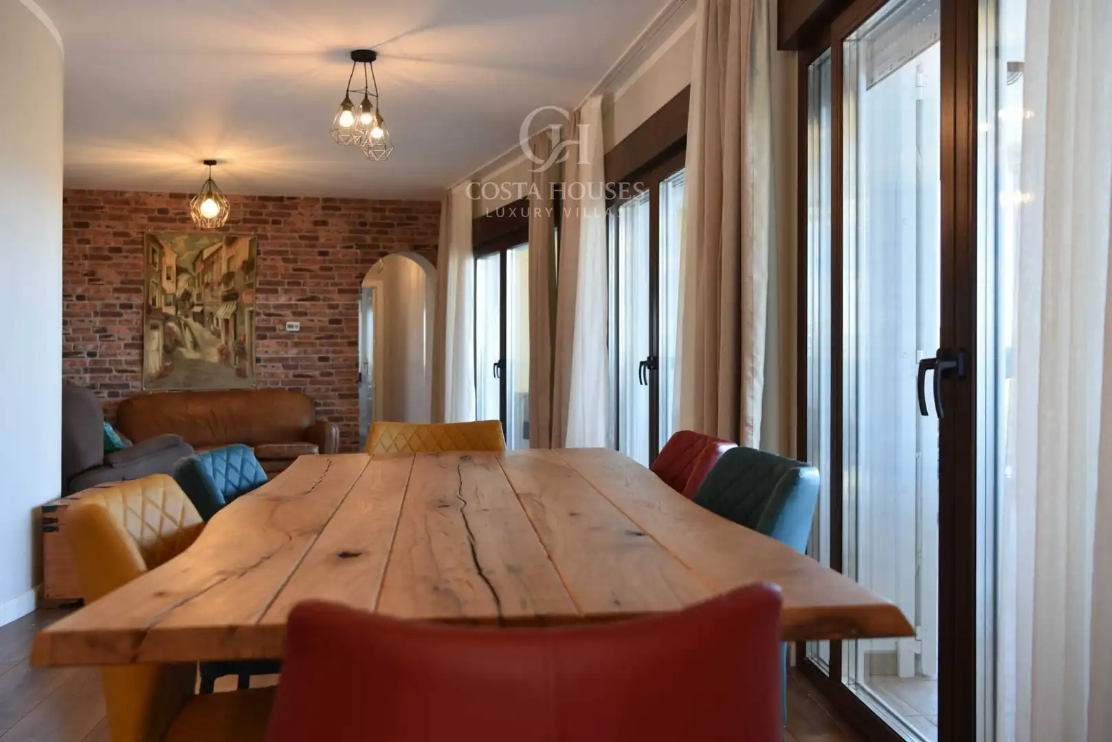 Dining room of Houses for sale in Jávea / Xàbia  with Air Conditioner, Private garden and Parquet flooring