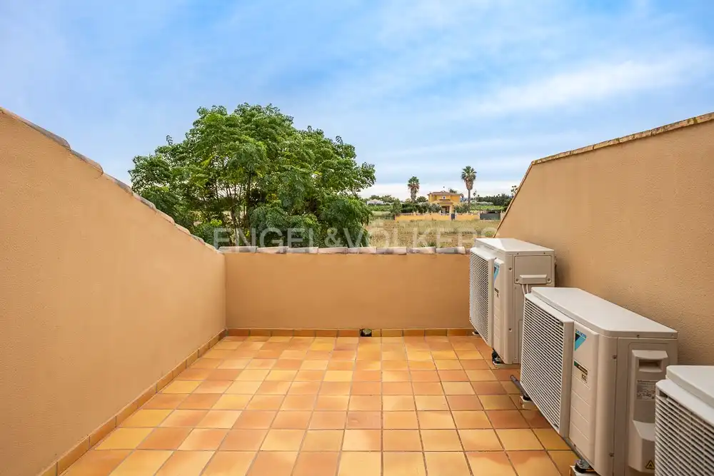 Terrace of Country homes for rent in Dénia  with Air Conditioner, Heating and Private garden