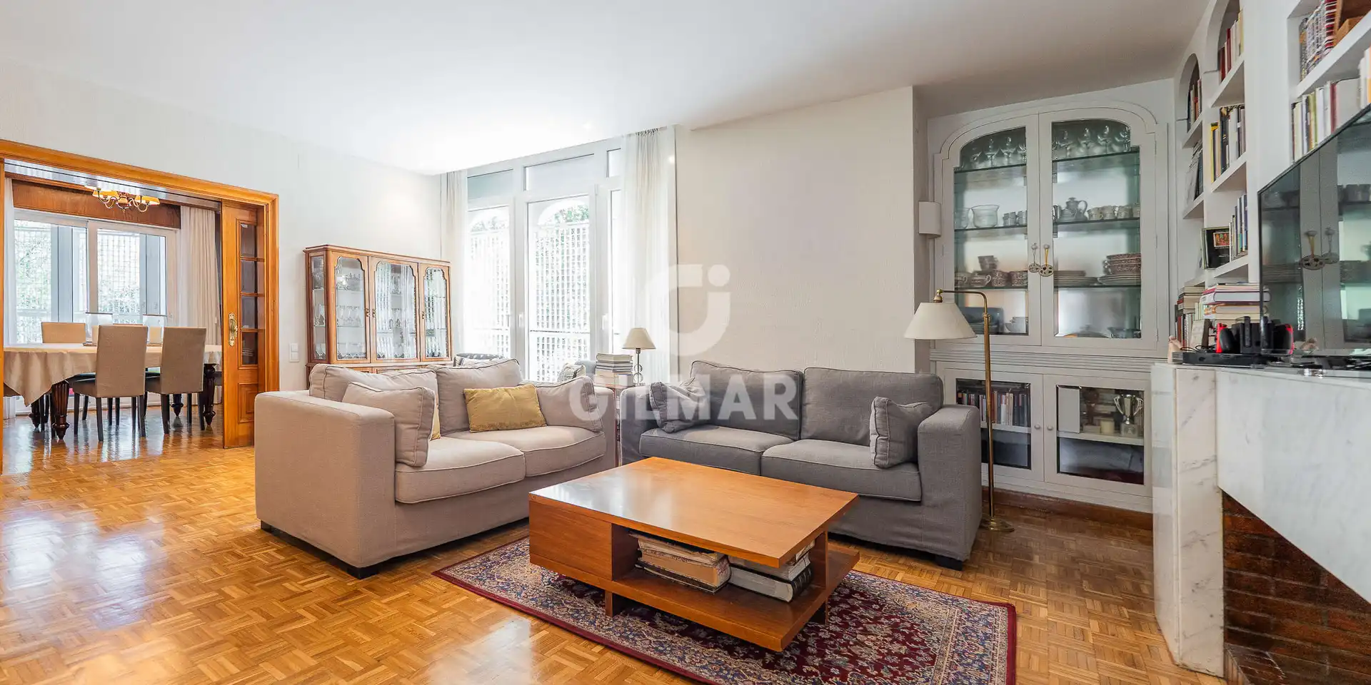 Sala d'estar de Pis en venda en Madrid amb Calefacció, Jardí privat i Traster