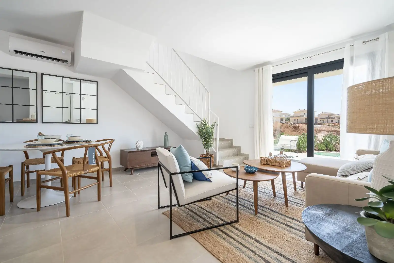 Sala de estar de Casa adosada en venta en Manacor con Aire acondicionado, Calefacción y Jardín privado