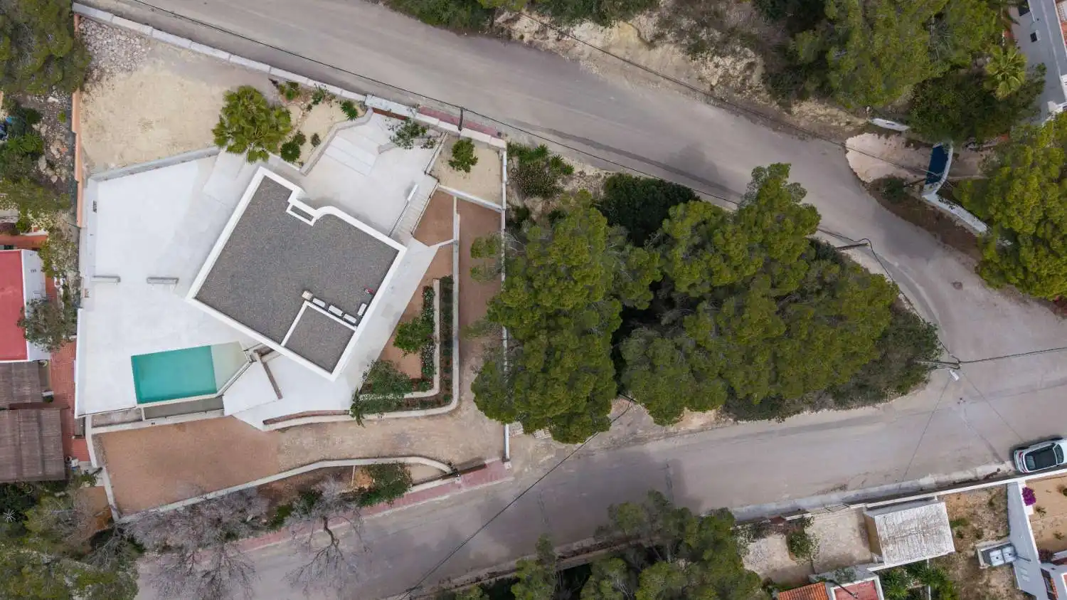 Vista exterior de Casa o chalet en venta en Santa Eulària des Riu con Aire acondicionado, Calefacción y Piscina