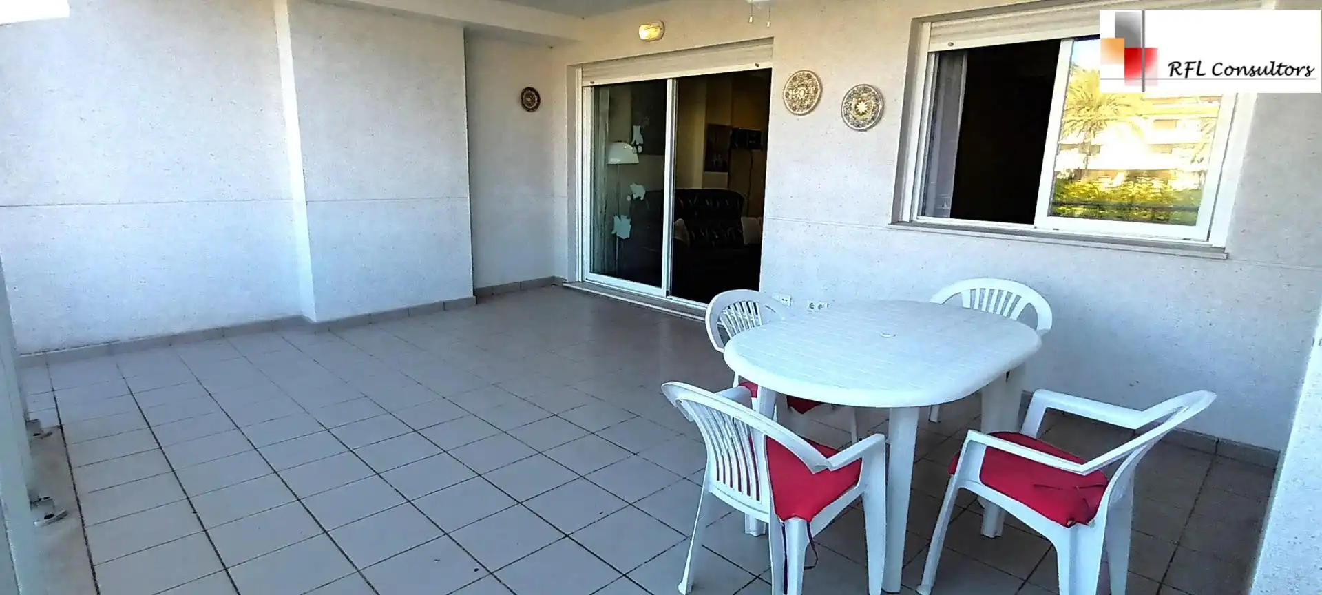 Terrasse von Erdgeschoss zur Miete in Torreblanca mit Privatgarten, Terrasse und Möbliert