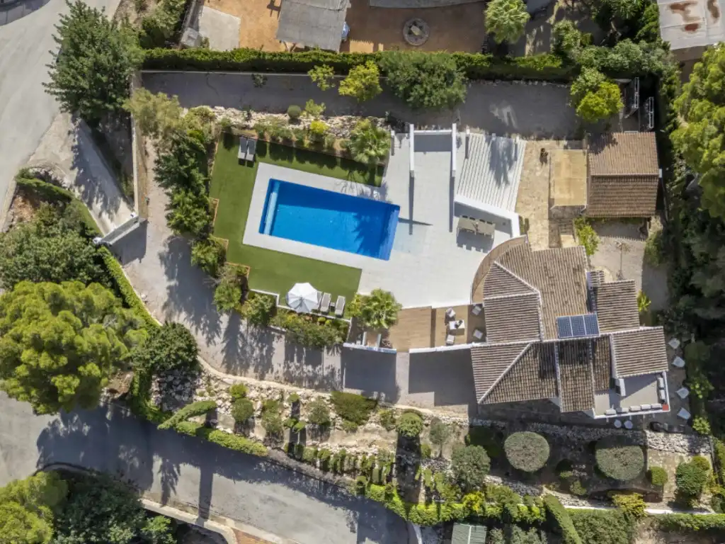 Exterior view of Houses for sale in Jávea / Xàbia  with Air Conditioner, Terrace and Swimming Pool