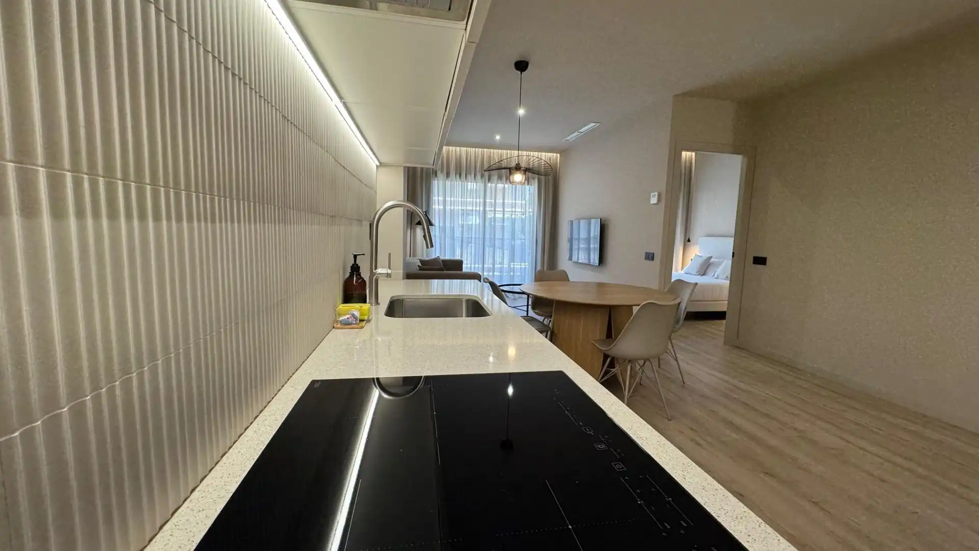 Cocina de Piso de alquiler en Barcelona con Aire acondicionado, Calefacción y Amueblado