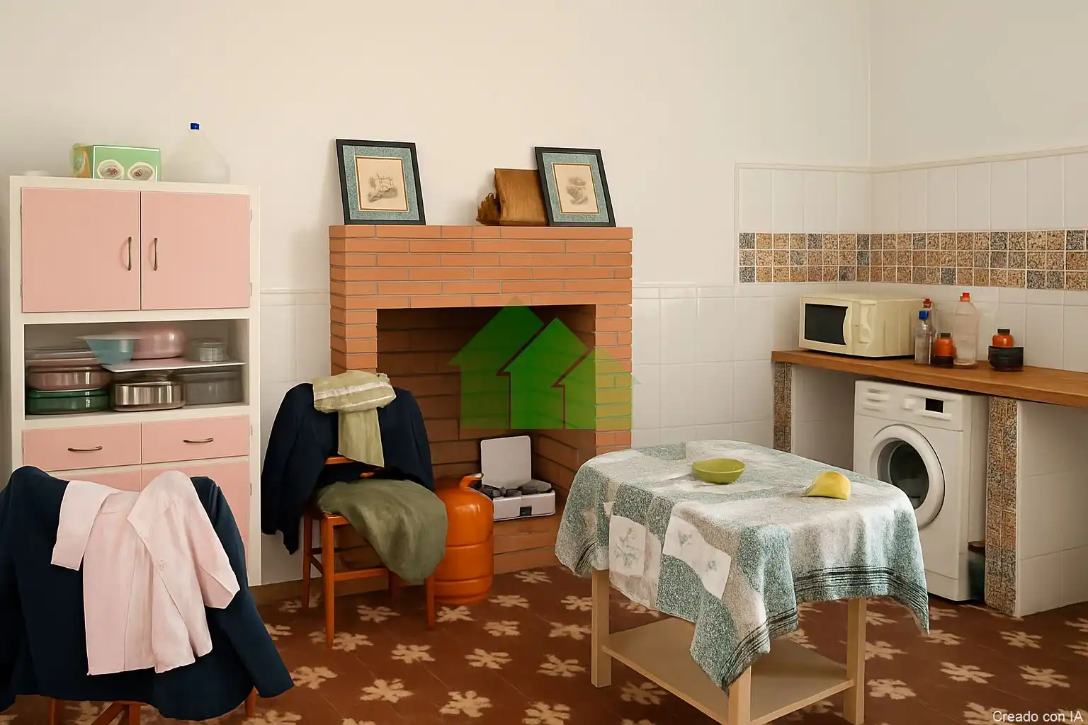 Cocina de Casa o chalet en venta en Montijo con Aire acondicionado, Trastero y TV