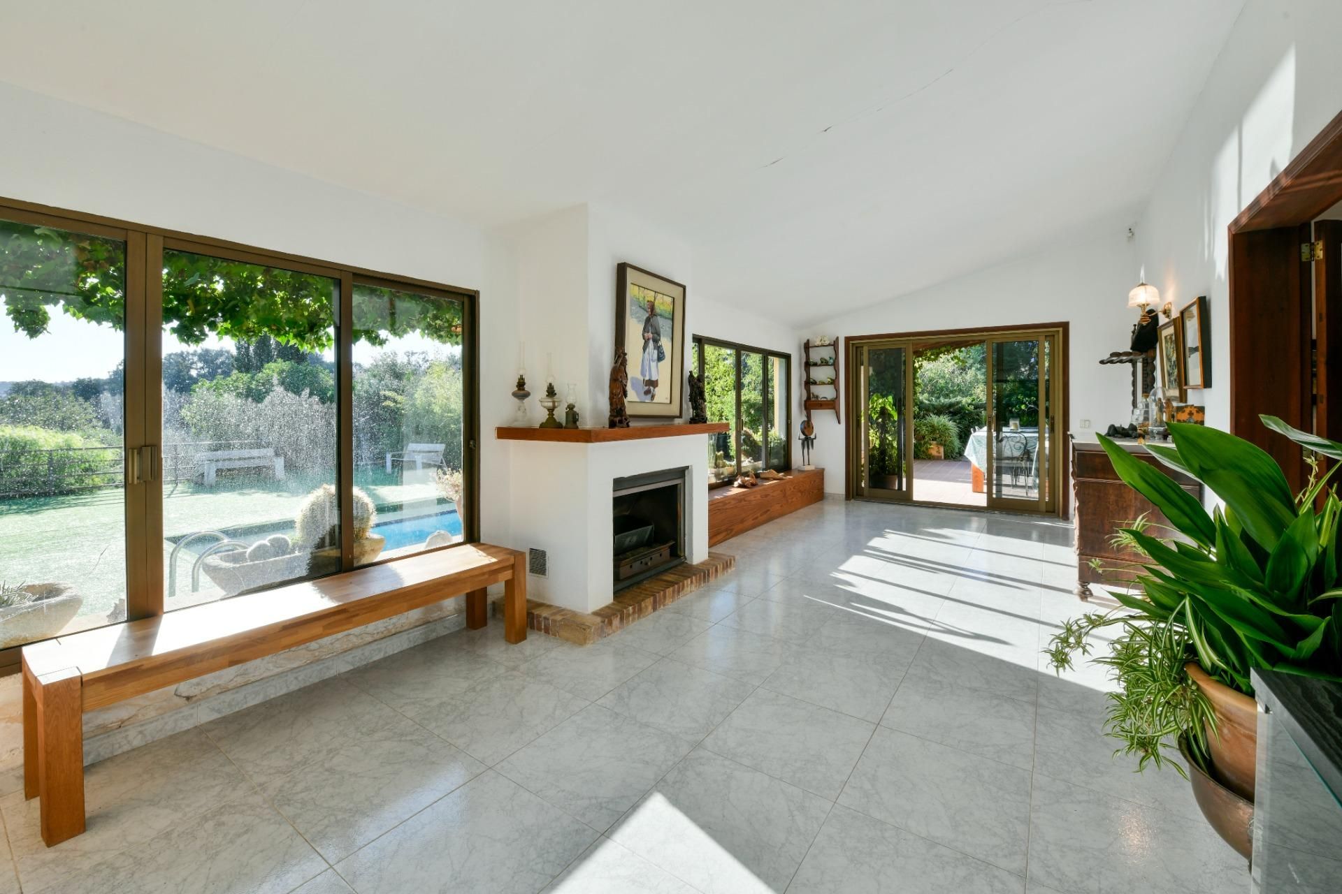 Sala d'estar de Finca rústica en venda en Inca amb Aire condicionat, Jardí privat i Terrassa