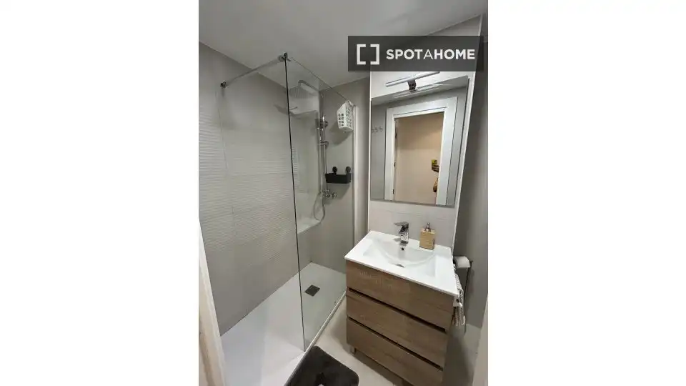 Bathroom of Flat for share in Segovia  with Air Conditioner, Heating and Furnished