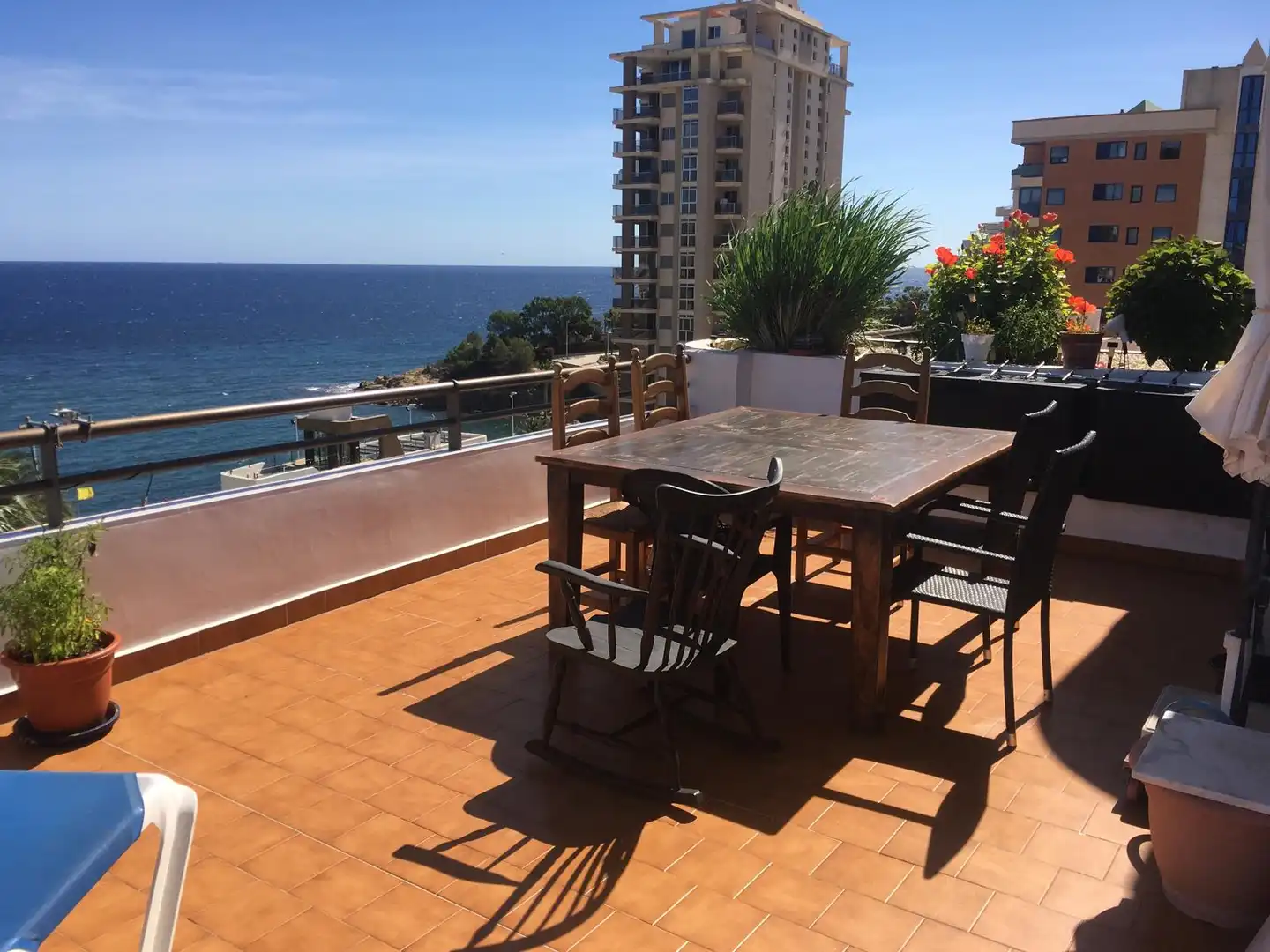 Terrace of Apartments for sale in Calpe / Calp  with Air Conditioner, Heating and Private garden