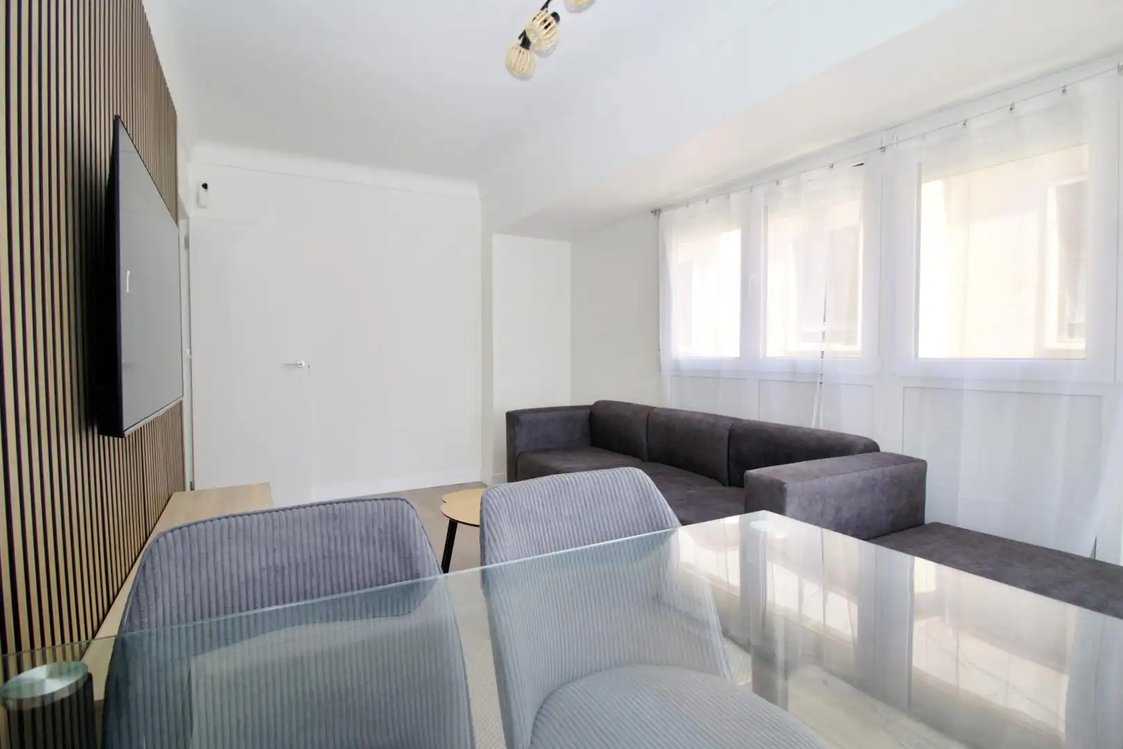 Sala d'estar de Pis en venda en Elche / Elx amb Moblat i Balcó