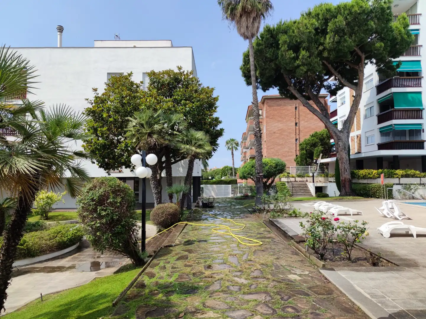 Garten von Dachboden zum Verkauf in Sant Andreu de Llavaneres mit Klimaanlage, Heizung und Parkett