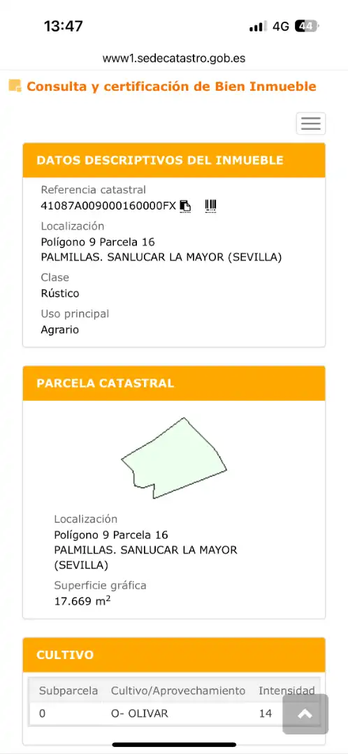 Exterior view of Land for sale in Sanlúcar la Mayor