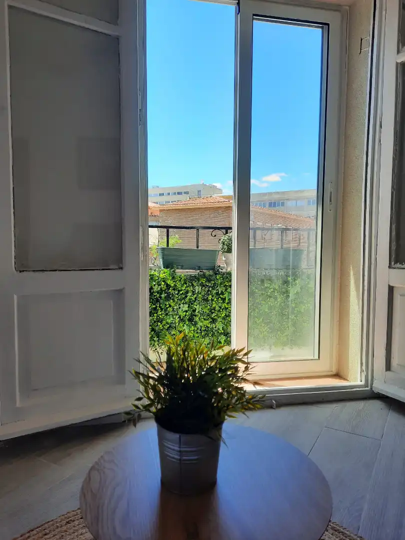Terraza de Piso de alquiler en Zaragoza con Calefacción, Amueblado y Horno