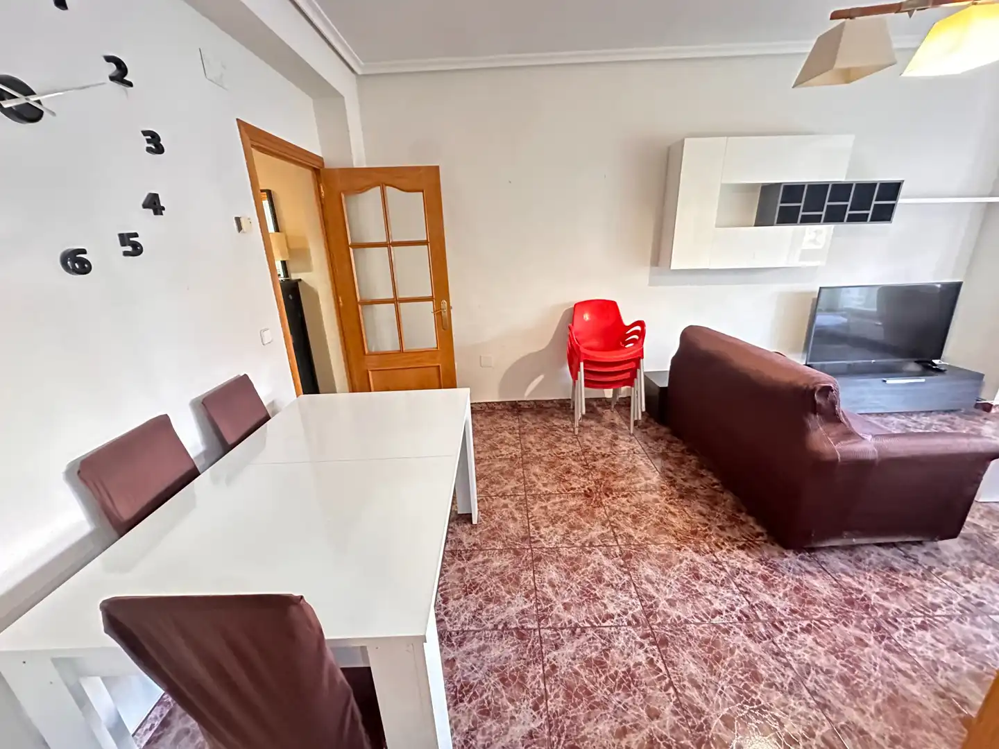 Wohnzimmer von Wohnungen zur Miete in Cuenca mit Heizung, Möbliert und Waschmaschine
