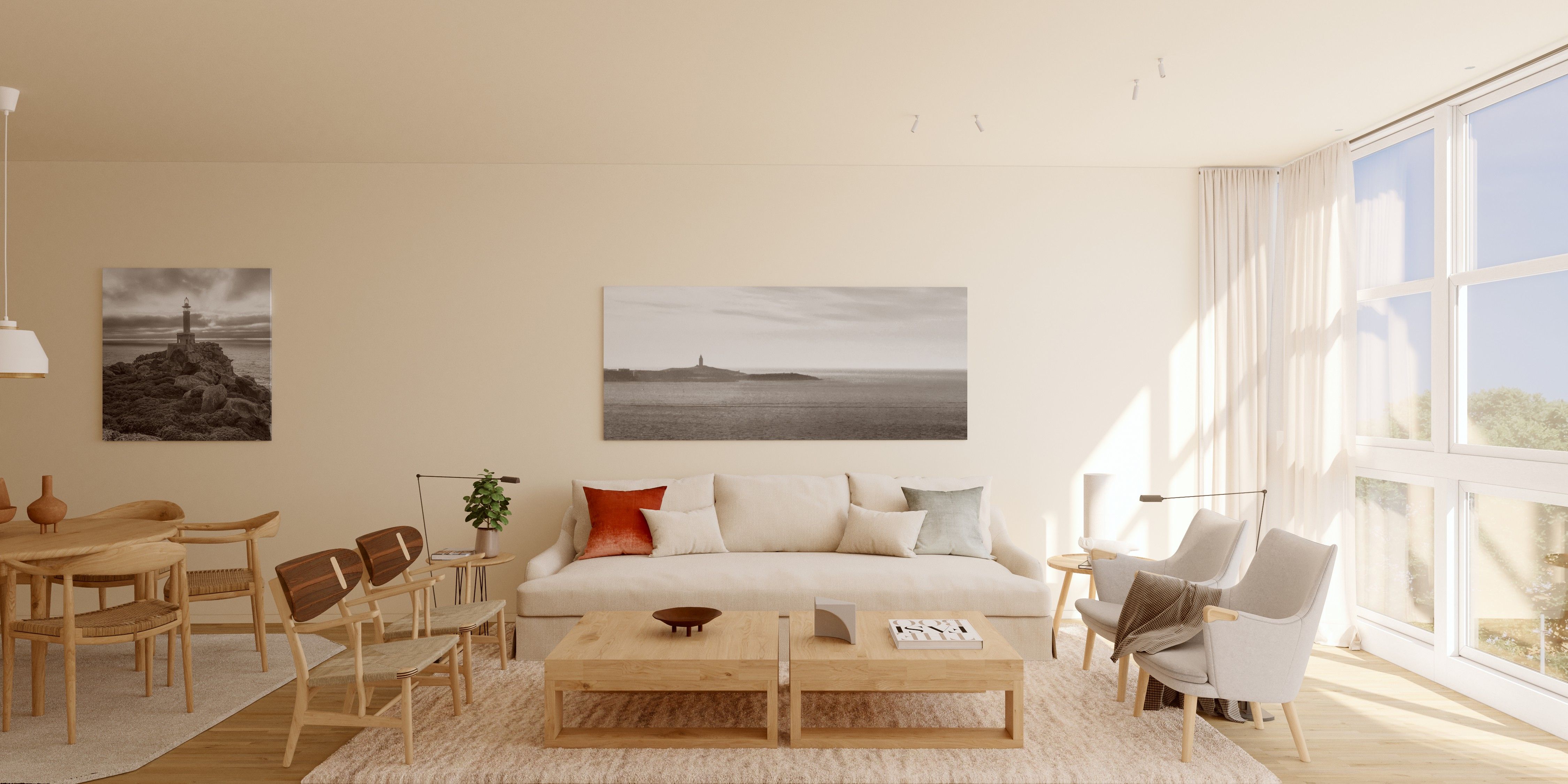 Living room of Apartment for sale in A Coruña Capital   with Air Conditioner, Heating and Parquet flooring