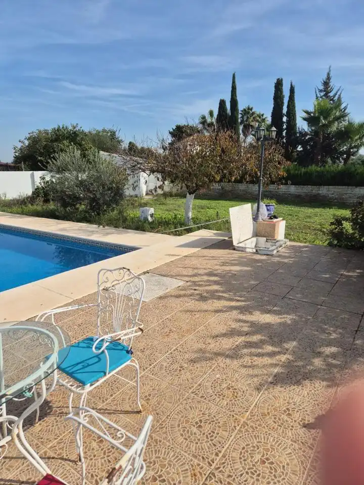 Piscina de Casa o chalet en venta en Palomares del Río con Aire acondicionado, Jardín privado y Terraza