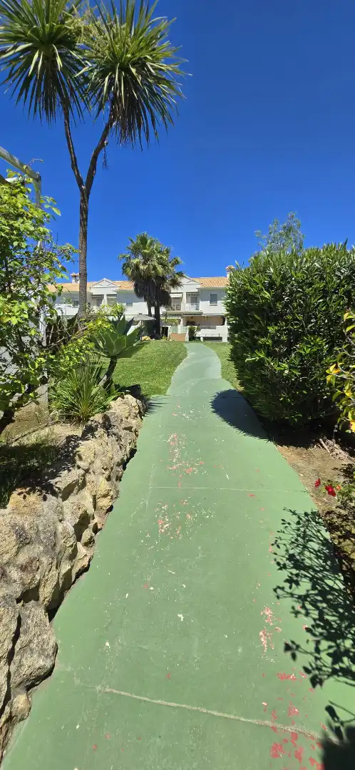 Vista exterior de Casa adosada en venta en El Portil con Calefacción, Trastero y Amueblado