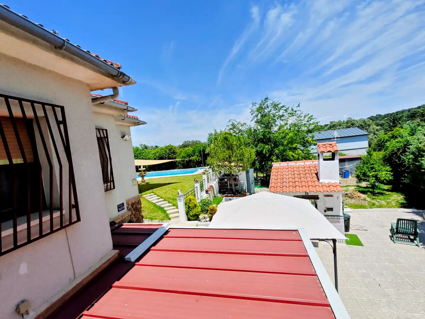Terraza de Casa o chalet en venta en El Casar de Escalona con Aire acondicionado, Calefacción y Jardín privado