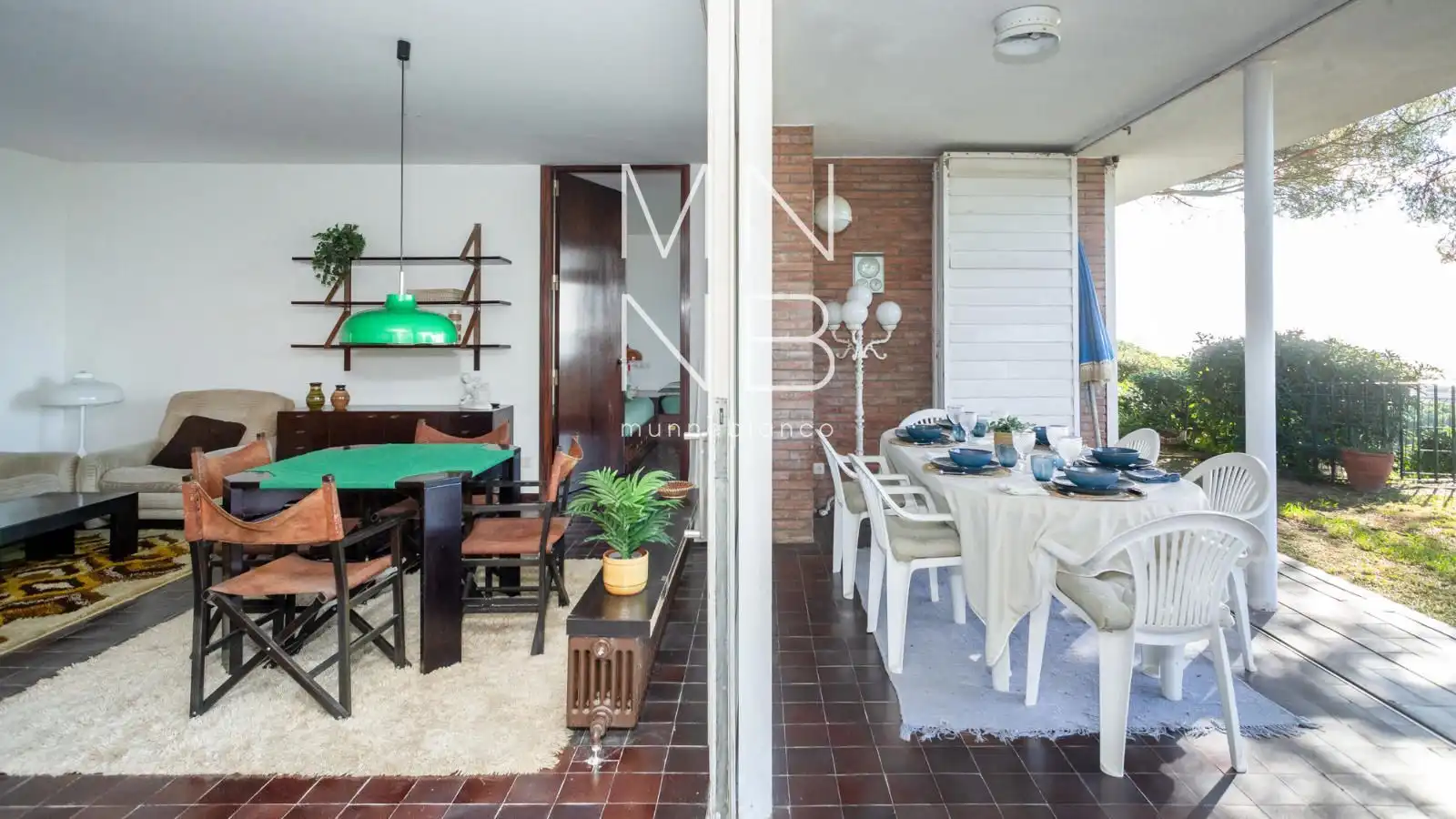 Menjador de Casa o xalet en venda en Sant Andreu de Llavaneres amb Calefacció, Piscina i Moblat
