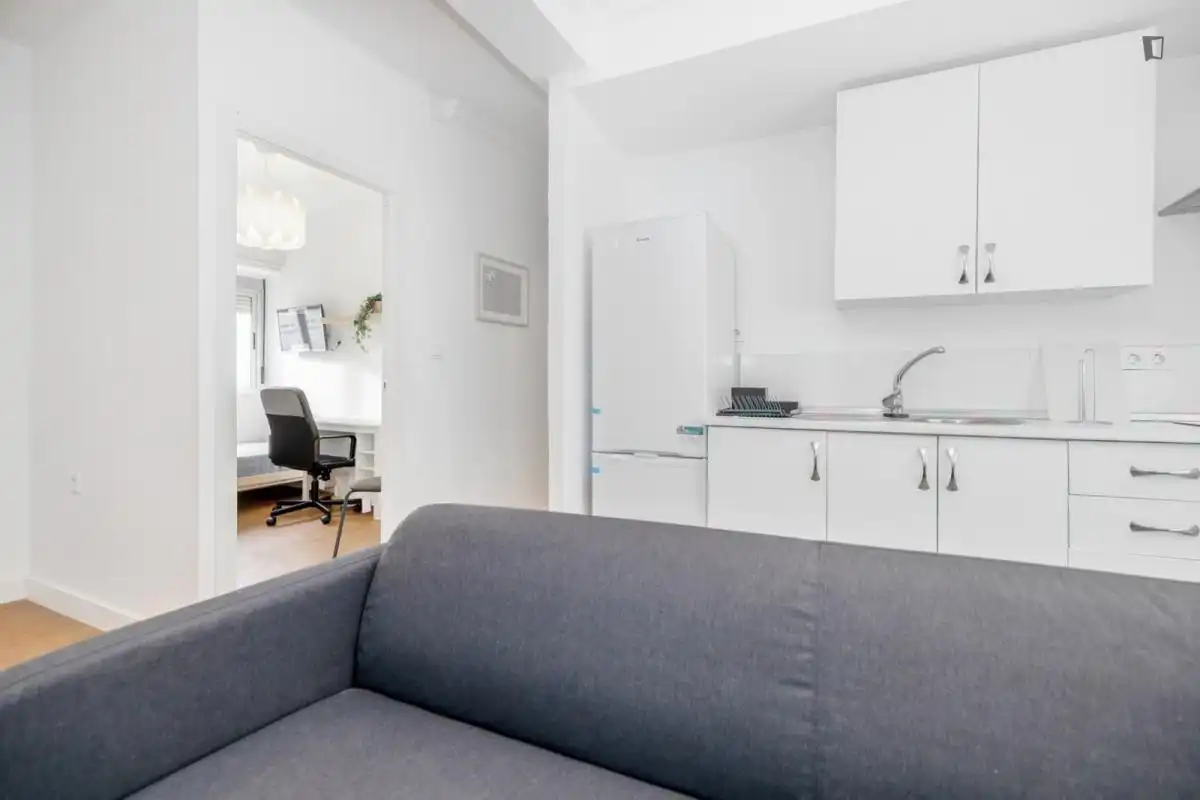 Sala d'estar de Apartament per a compartir en Jerez de la Frontera amb Moblat, Rentadora i Microones
