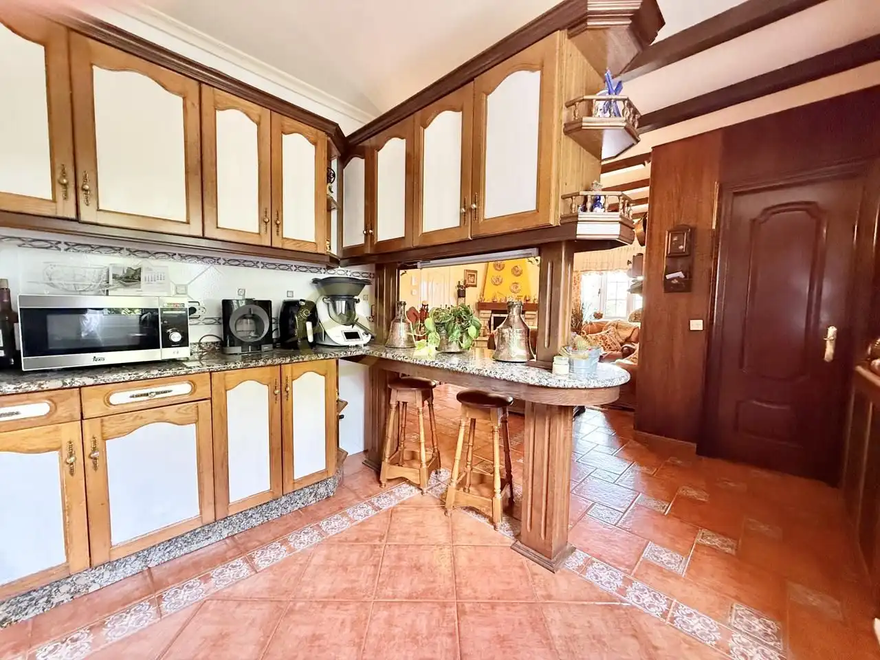 Cocina de Casa o chalet en venta en Castrillón con Calefacción, Jardín privado y Parquet