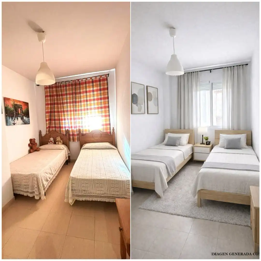 Schlafzimmer von Wohnung zum Verkauf in Alhaurín de la Torre mit Terrasse, Möbliert und Gemeinschaftspool