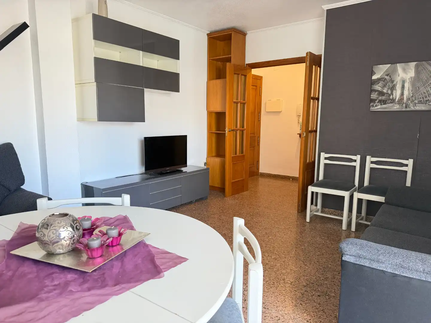 Wohnzimmer von Wohnung zur Miete in Águilas mit Terrasse, Möbliert und Ofen