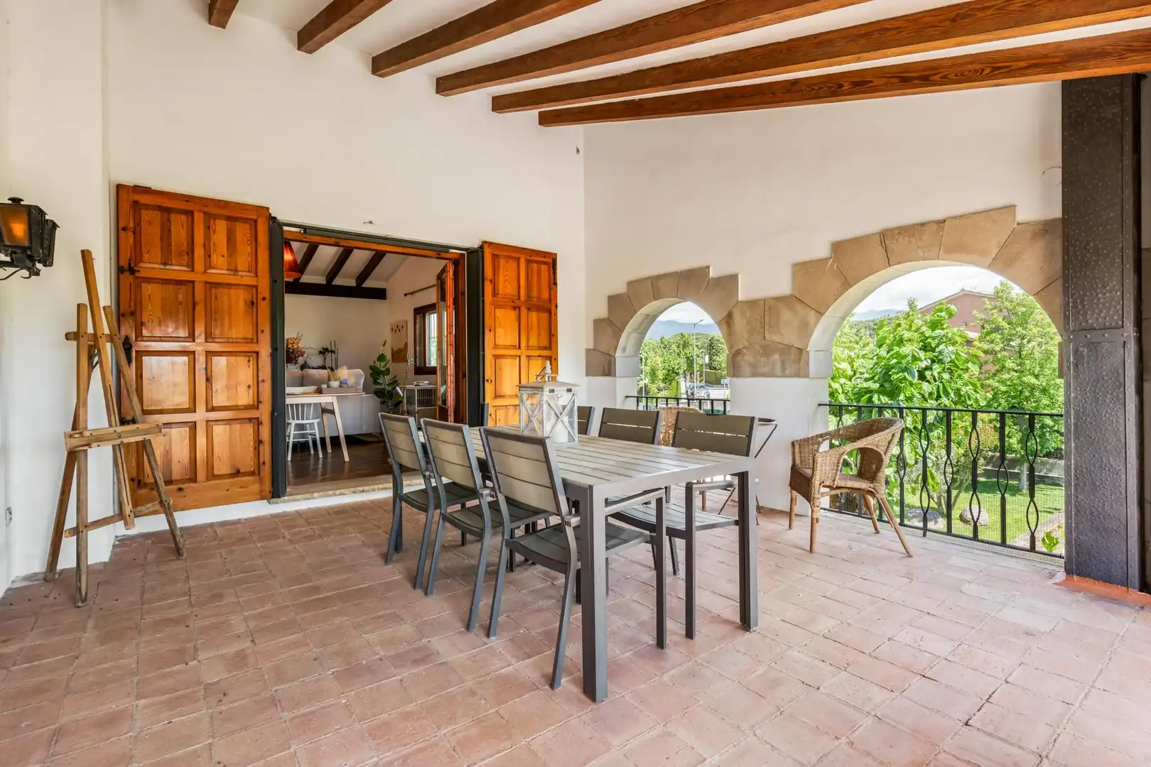 Terrassa de Casa o xalet en venda en Cardedeu amb Calefacció, Jardí privat i Terrassa