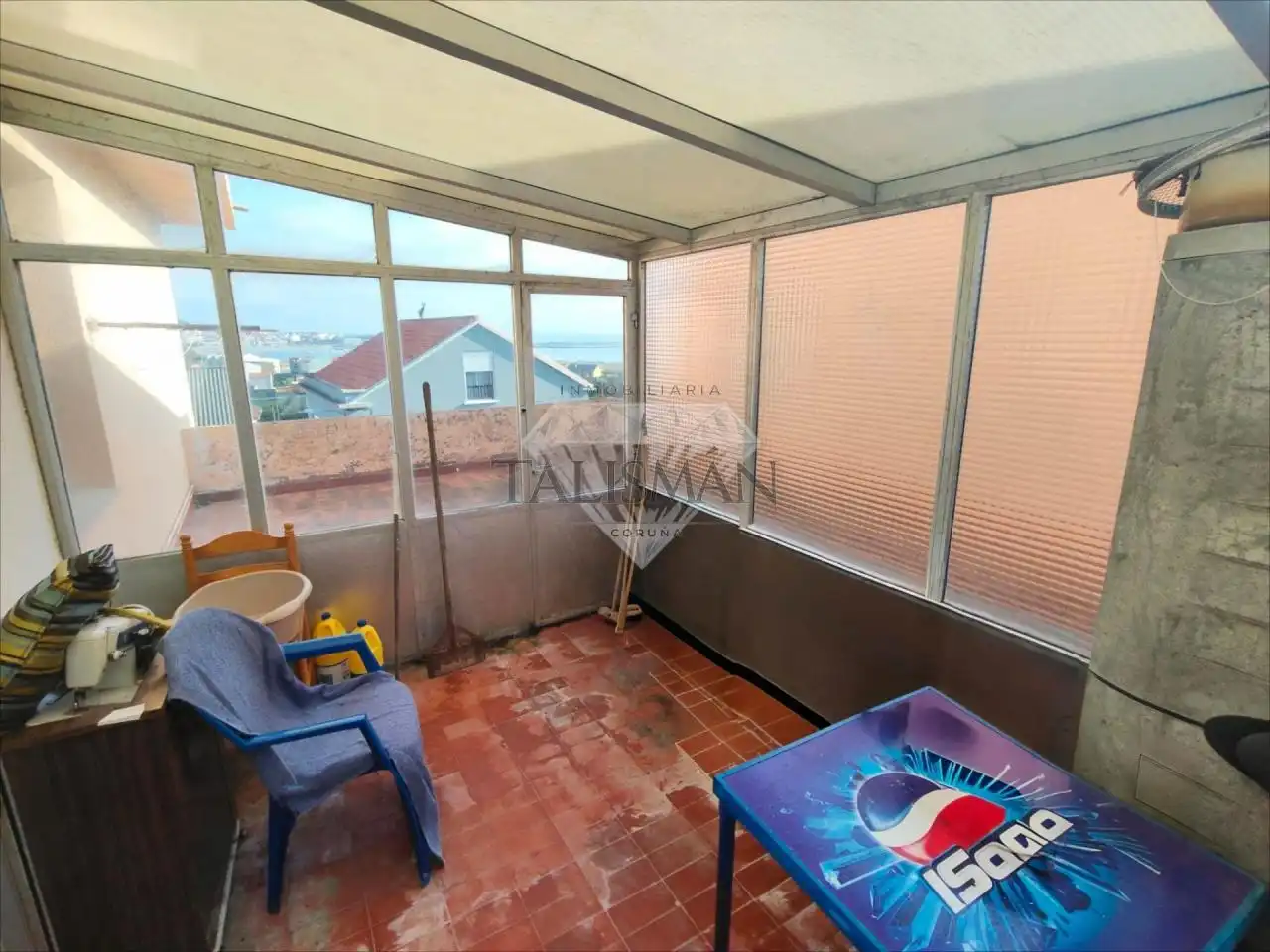 Terrace of Flat for sale in Cariño  with Heating, Terrace and Furnished