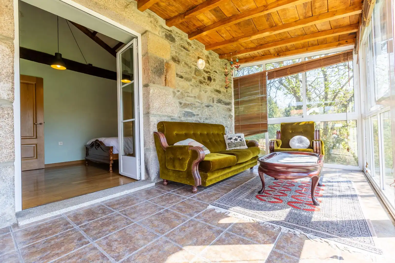 Sala de estar de Casa o chalet en venta en Cesuras con Jardín privado, Terraza y Trastero